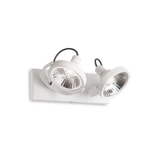 Ideal Lux Glim fehér mennyezeti lámpa (IDE-200200) GU10 2 izzós IP20