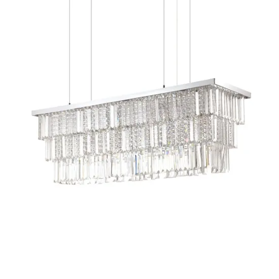 Ideal Lux Martinez króm kristály függesztett lámpa (IDE-166360) E14  8 égős IP20