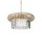 Ideal Lux Nabucco arany-átlátszó kristály függesztett lámpa (IDE-237794) E14 12 égős IP20