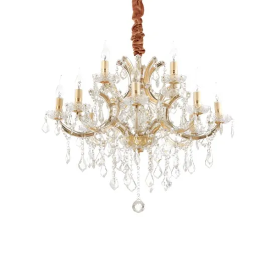 Ideal Lux Napoleon arany-átlátszó csillár (IDE-167404) E14 12 égős IP20