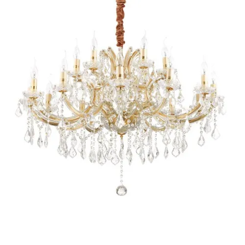Ideal Lux Napoleon arany-átlátszó csillár (IDE-167411) E14 18 égős IP20