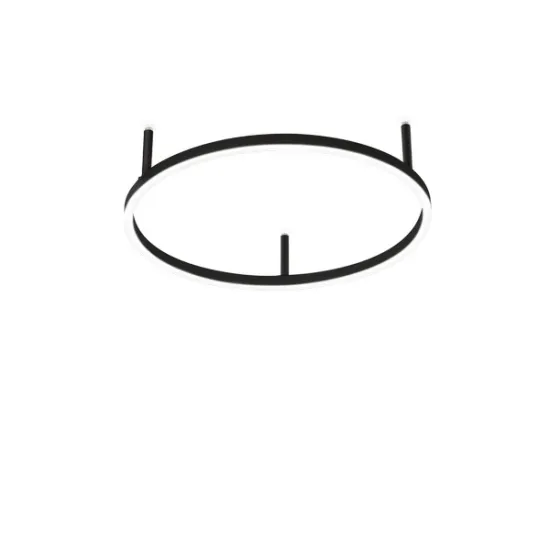 Ideal Lux Oracle Slim fekete LED mennyezeti lámpa (IDE-341880) LED 1 izzós IP20