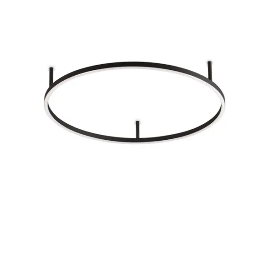 Ideal Lux Oracle Slim fekete LED mennyezeti lámpa (IDE-341927) LED 1 izzós IP20