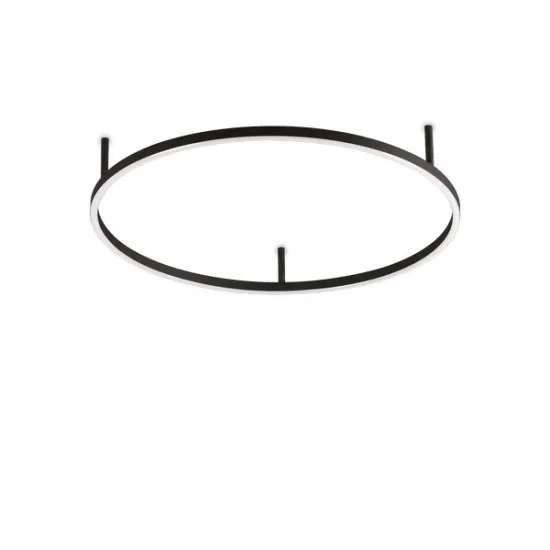 Ideal Lux Oracle Slim fekete LED mennyezeti lámpa (IDE-341941) LED 1 izzós IP20