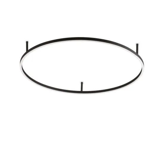 Ideal Lux Oracle Slim fekete LED mennyezeti lámpa (IDE-341965) LED 1 izzós IP20