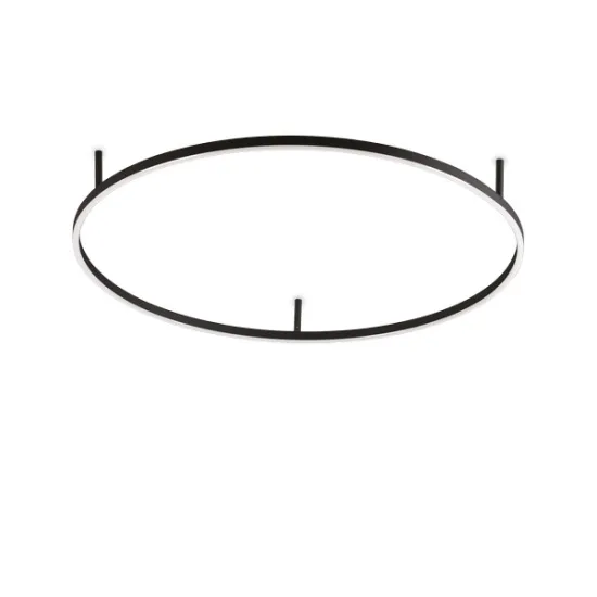 Ideal Lux Oracle Slim fekete LED mennyezeti lámpa (IDE-341989) LED 1 izzós IP20