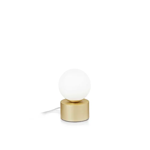 Ideal Lux Perlage sárgaréz-átlátszó asztali lámpa (IDE-292458) G9 1 izzós IP20