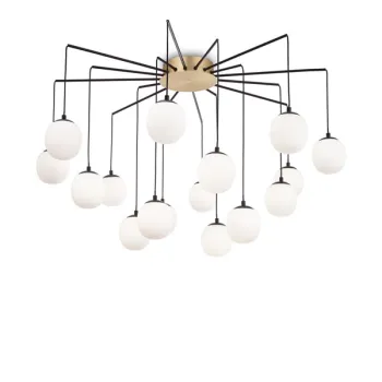 Ideal Lux Rhapsody fehér-fekete csillár (IDE-236964) G9 16 izzós IP20