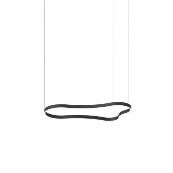 Ideal Lux Waves-2 fekete LED függesztett lámpa (IDE-345246) LED 1 izzós IP20