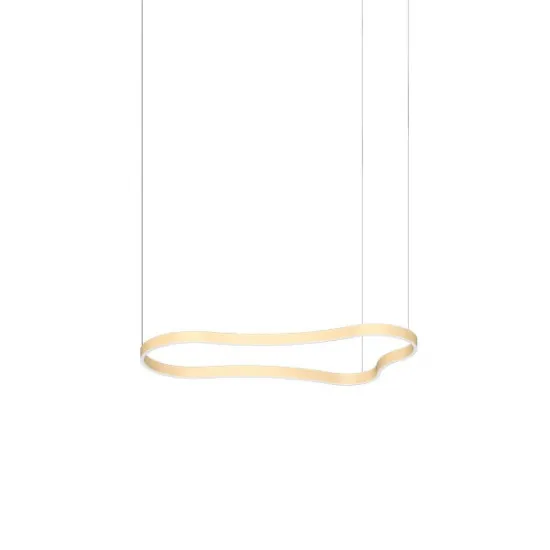 Ideal Lux Waves-2 arany LED függesztett lámpa (IDE-345253) LED 1 izzós IP20