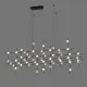 Italux Provenza fekete LED függesztett lámpa (IT-MD18001067-55A BG) LED 55 izzós IP20