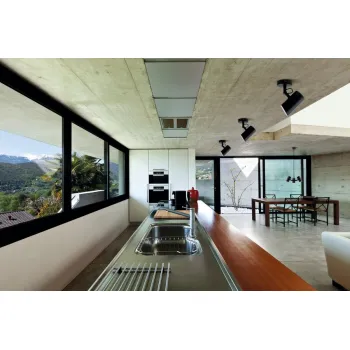 Kanlux Agzar EL fekete fali/mennyezeti lámpa (KAN-36254) E14 1 izzós IP20