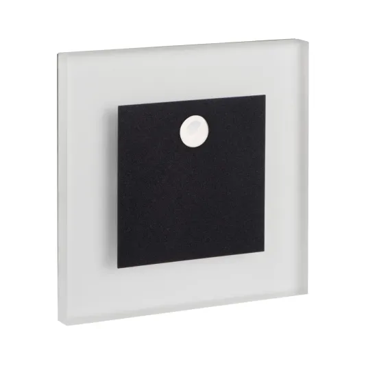Kanlux Apus fekete LED mozgásérzékelős lépcsővilágító lámpa (KAN-29857) LED 1 izzós IP20