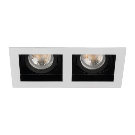 Kanlux Aret 2xDTL fekete beépíthető dekorációs keret (KAN-38366) Gx5,3/GU10 2 izzós IP20