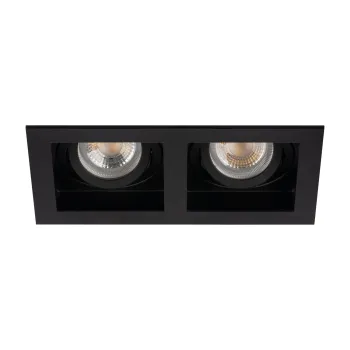 Kanlux Aret 2xDTL fekete beépíthető dekorációs keret (KAN-38368) Gx5,3/GU10 2 izzós IP20