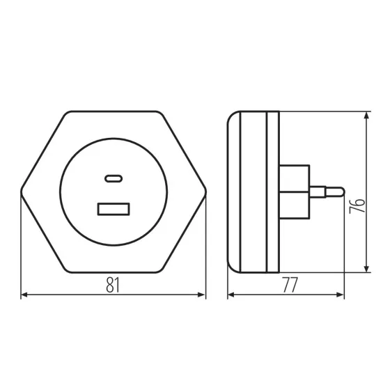 Kanlux Bola fehér LED konnektorba dugható lámpa (KAN-37397) LED 1 izzós IP20