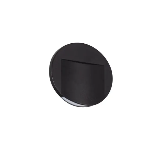 Kanlux Erinus O fekete LED lépcsővilágító lámpa (KAN-33334) LED 1 izzós IP20