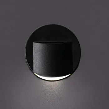 Kanlux Erinus O fekete LED lépcsővilágító lámpa (KAN-33335) LED 1 izzós IP20