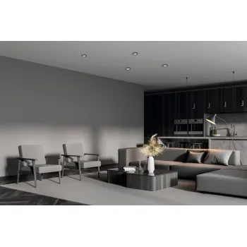 Kanlux Glozo DSO fekete-ezüst beépíthető dekorációs keret (KAN-36225) Gx5,3/GU10 1 izzós IP20