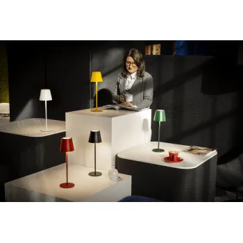 Kanlux Inita fehér vezeték nélküli LED asztali lámpa (KAN-36324) LED 1 izzós IP54