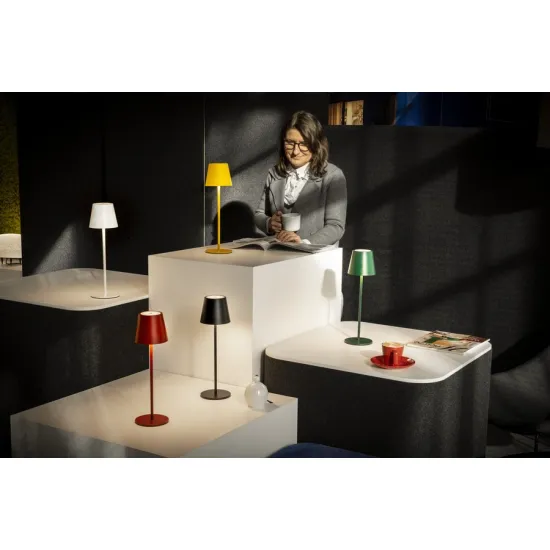 Kanlux Inita fehér vezeték nélküli LED asztali lámpa (KAN-36324) LED 1 izzós IP54