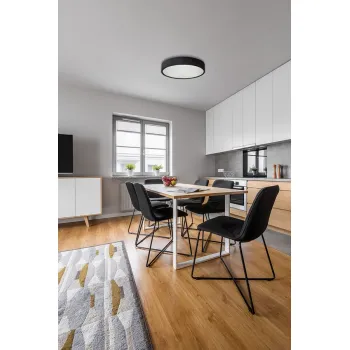 Kanlux Jasmin fekete mennyezeti lámpa (KAN-29205) E27 3 izzós IP20