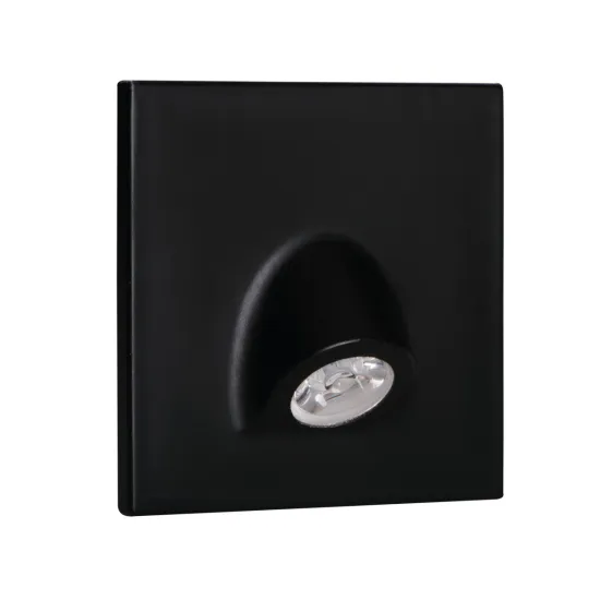 Kanlux Mefis fekete LED lépcsővilágító lámpa (KAN-32497) LED 1 izzós IP20