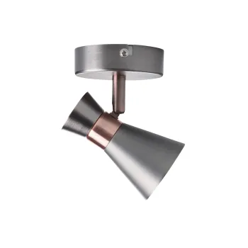 Kanlux Mileno ezüst-réz fali/mennyezeti spotlámpa (KAN-29111) GU10 1 izzós IP20