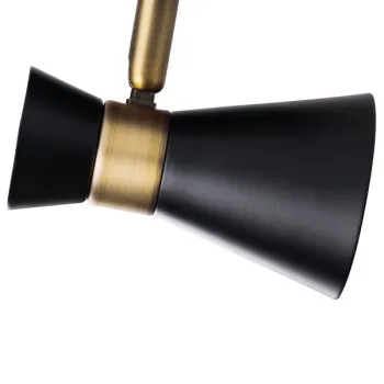 Kanlux Mileno fekete-arany mennyezeti spotlámpa (KAN-29112) GU10 3 izzós IP20