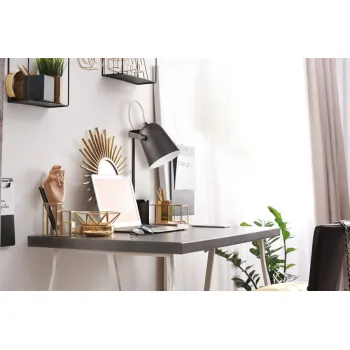 Kanlux Raibo fekete asztali lámpa (KAN-36280) E27 1 izzós IP20