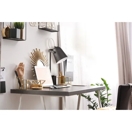 Kanlux Raibo fekete asztali lámpa (KAN-36280) E27 1 izzós IP20