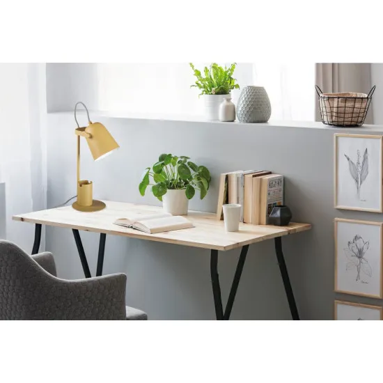 Kanlux Raibo sárga asztali lámpa (KAN-36283) E27 1 izzós IP20