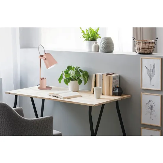 Kanlux Raibo rózsaszín asztali lámpa (KAN-36285) E27 1 izzós IP20