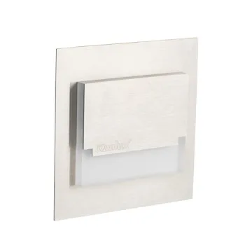 Kanlux Sabik ezüst LED lépcsővilágító lámpa (KAN-23111) LED 1 izzós IP20