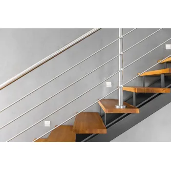 Kanlux Sabik ezüst LED lépcsővilágító lámpa (KAN-27374) LED 1 izzós IP20