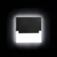 Kanlux Sabik fekete LED lépcsővilágító lámpa (KAN-29855) LED 1 izzós IP20