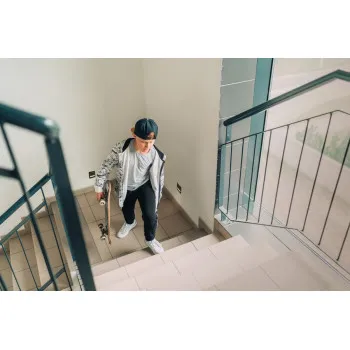 Kanlux Sabik fekete LED lépcsővilágító lámpa (KAN-29858) LED 1 izzós IP20