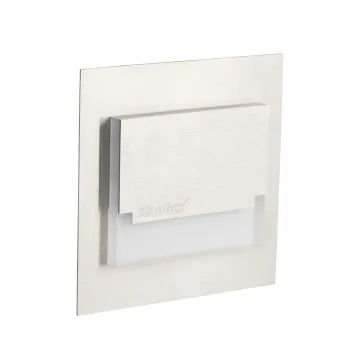 Kanlux Sabik ezüst LED lépcsővilágító lámpa (KAN-32490) LED 1 izzós IP20