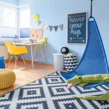 Kanlux Suzi kék csiptetős lámpa (KAN-7152) E27 1 izzós IP20