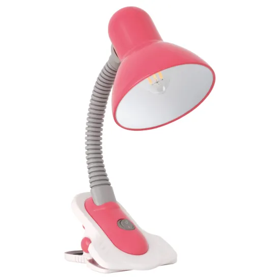 Kanlux Suzi rózsaszín csiptetős lámpa (KAN-7153) E27 1 izzós IP20