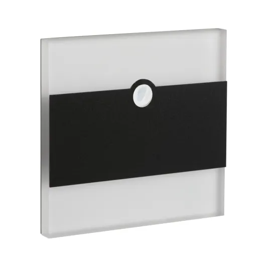 Kanlux Terra fekete LED mozgásérzékelős lépcsővilágító lámpa (KAN-29860) LED 1 izzós IP20