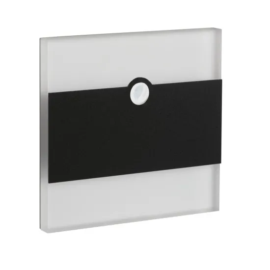 Kanlux Terra fekete LED mozgásérzékelős lépcsővilágító lámpa (KAN-29861) LED 1 izzós IP20