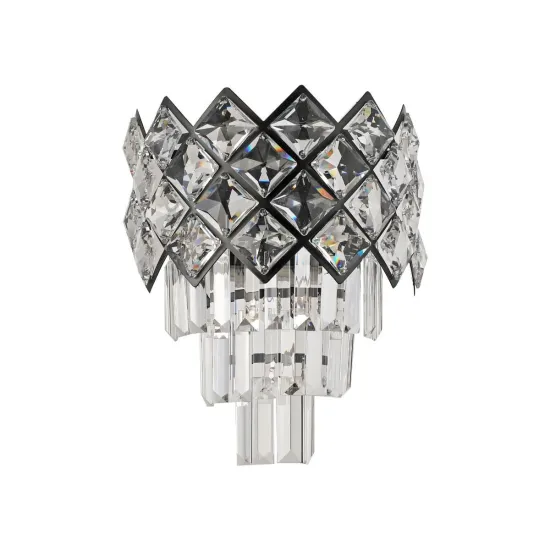 Klausen Adorr AP1 fekete fali lámpa (KL101073) E14 1 izzós IP20