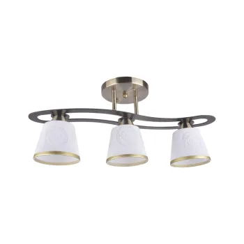 Klausen Alba 3 antik bronz-barna mennyezeti lámpa (LY-3182) E27 3 izzós IP20