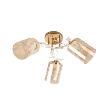 Klausen Alka 3 arany-borostyán mennyezeti lámpa (LY-3360) E27 3 izzós IP20