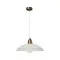 Klausen Athena D400/S fehér-barna függesztett lámpa (KL4354) E27 1 izzós IP20