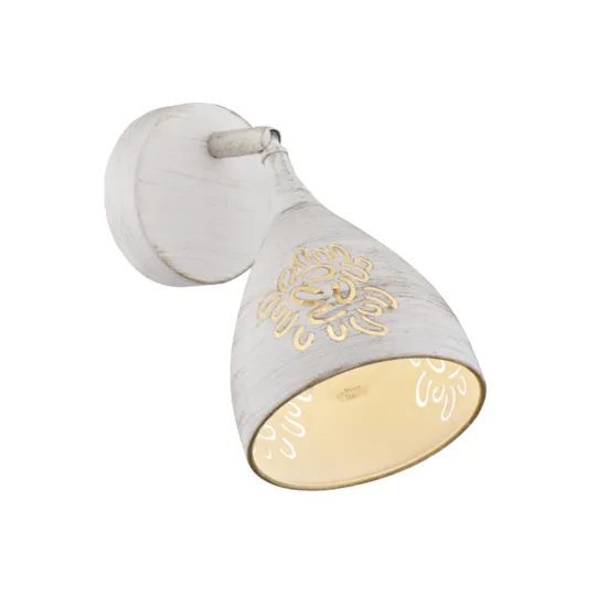 Klausen Bell 1 fehér-arany falikar (LY-1033) E14 1 izzós IP20