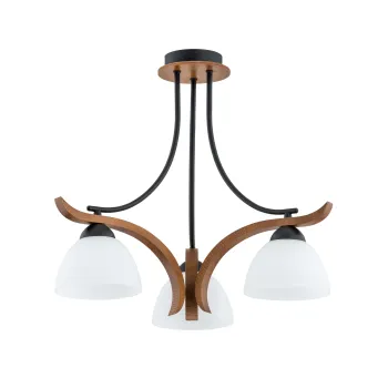 Klausen Bran 3 barna-fekete csillár (KL103014) E27 3 izzós IP20