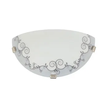 Klausen Cezar D300/2 fehér-szürke fali lámpa (KL6022) E27 1 izzós IP20