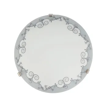 Klausen Cezar D300 fehér-szürke mennyezeti lámpa (KL6023) E27 1 izzós IP20